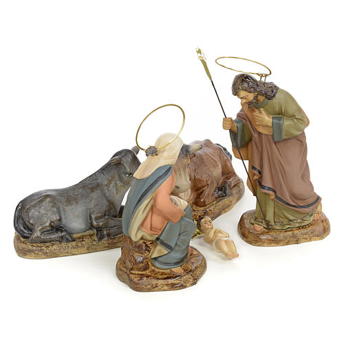 Nativity with 5 pieces, 15cm (antique decoration) 4