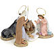 Sainte Famille 5 figurines pâte à bois 15 cm finition raffinée s4