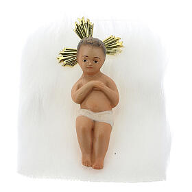 Sainte Famille 3 figurines pâte à bois 20 cm finition élégante