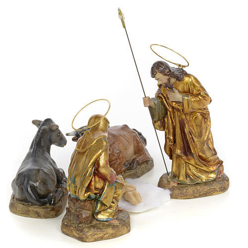 Nativity with 5 pieces, 15cm (polychromatic decoration) 4