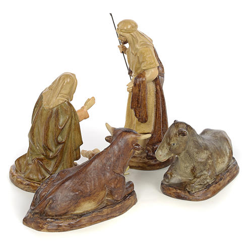 Nativity with 5 pieces, 15cm (burnished decoration) 3