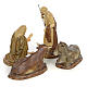 Nativity with 5 pieces, 15cm (burnished decoration) s3
