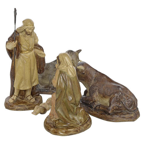 Natividad 5pz. decoración bruñida 15 cm 5