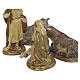 Sainte Famille nativité finition brune 15 cm 5 pcs s4