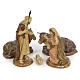 Nativity with 5 pieces, 15cm (burnished decoration) s1