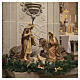 Nativity with 5 pieces, 15cm (burnished decoration) s2