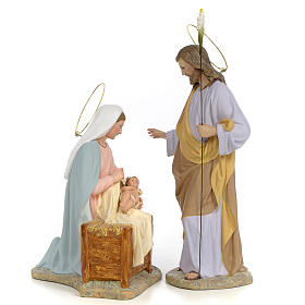 Heilige Familie: Geburtsszene 40cm Holzmasse