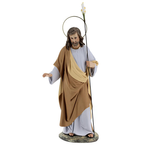 Natività 40 cm pasta di legno dec. fine 7