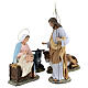 Nativity scene in wood pulp, 40cm (fine decoration) s1