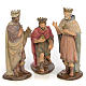Los Tres Reyes Magos 25 cm pasta de madera dec. antigua s1