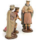 Los Tres Reyes Magos 25 cm pasta de madera dec. antigua s4