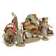 Tres Reyes Magos y camellos 12 cm pasta de madera dec. fina s3
