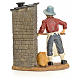 Fornaio presepe 20 cm in resina s3