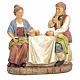 Coppia di commensali presepe 20 cm s1