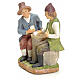 Giocatori di carte al tavolo presepe 20 cm s2