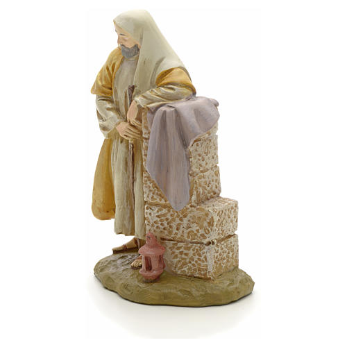 Saint Joseph in painted resin 12cm affordable Landi Collection 2