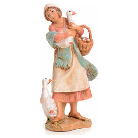 Femme à l'oie crèche 9,5 cm Fontanini