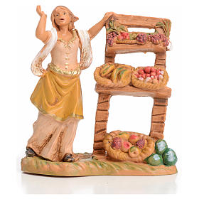 Kobieta ze stoiskiem owoców 6.5 cm Fontanini