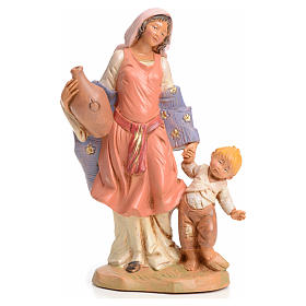 Mulher com menino 15 cm Fontanini