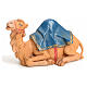 Camello sentado con cubierta azul para belén Fontanini figuras altura media 15 cm s1