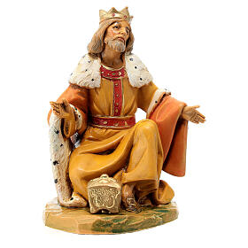 Rei Mago branco 15 cm presépio Fontanini