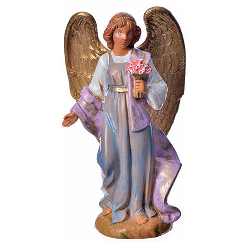 Anioł z zawilcami 12 cm Fontanini 1