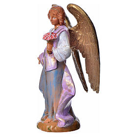 Anjo com anémonas 12 cm Fontanini