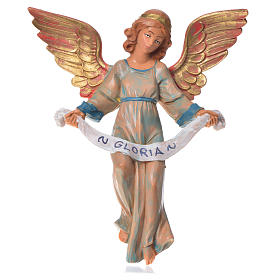 Santons crèche: Ange de la gloire veste verte crèche Fontanini 17cm