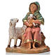 Pastora con 2 ovejas 9.5 cm Fontanini s1
