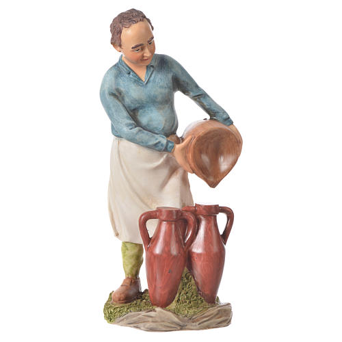 Nativity figurine, man with amphorae, 30cm resin 1