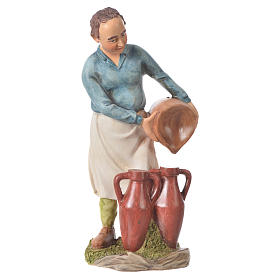 Uomo con anfore presepe 30 cm resina