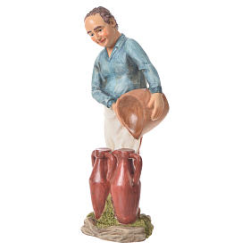 Uomo con anfore presepe 30 cm resina