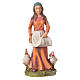 Nativity figurine, woman with hens, 30cm resin s1