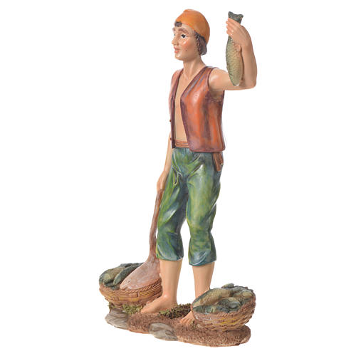 Nativity figurine, fishmonger, 30cm resin 2