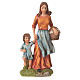Nativity figurine, woman with little boy, 30cm resin s1