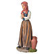 Nativity figurine, shepherdess with joined hands, 30cm resin s2