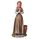 Nativity figurine, shepherdess with joined hands, 30cm resin s1