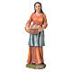 Nativity figurine, woman with basket, 30cm resin s1