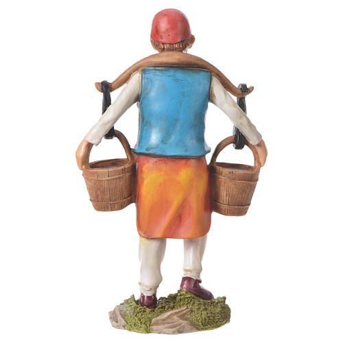 Nativity figurine, man with water buckets, 30cm resin 3