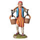 Nativity figurine, man with water buckets, 30cm resin s1