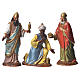 Reyes Magos con costumbres históricos, 3 pdz, para belén de Moranduzzo con estatuas de 10 cm s1