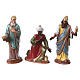 Reyes Magos con costumbres históricos, 3 pdz, para belén de Moranduzzo con estatuas de 10 cm s3