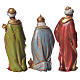 Reyes Magos, 3 pdz, para belén de Moranduzzo con estatuas de 8 cm s2