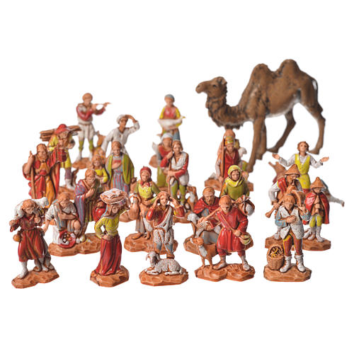 Hirten und Kamel, 22 Figuren, für 3,5 cm Krippen von Moranduzzo 1