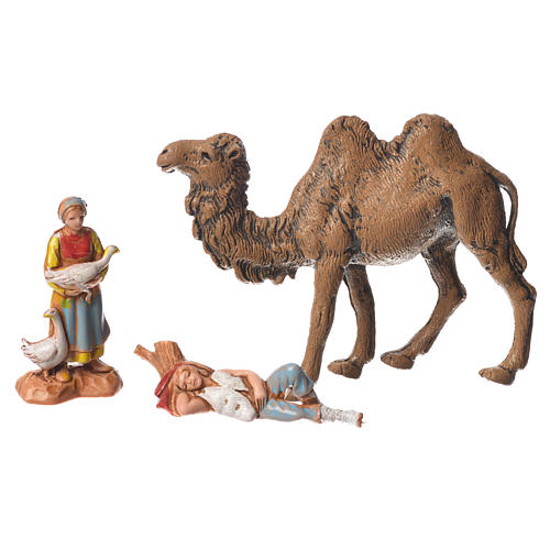 Pastores e camelo 22 peças de 3,5 cm presépio Moranduzzo 6