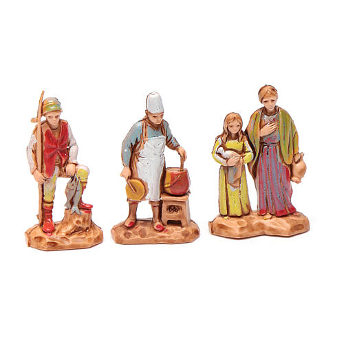 Nativity Scene characters figurines by Moranduzzo 3.5cm, 6 pieces 2