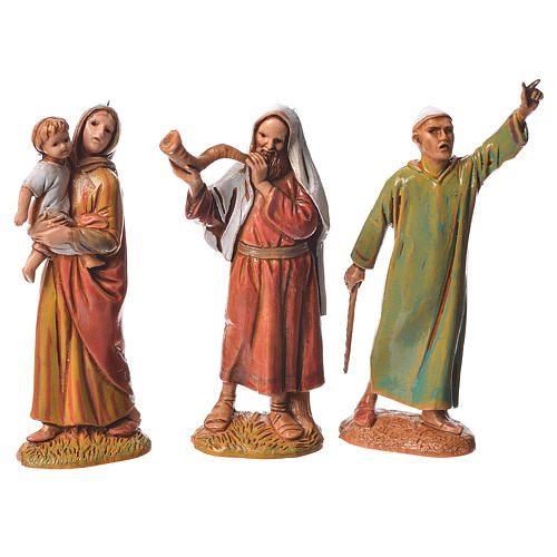 Shepherds, 10 nativity figurines, 6.5cm Moranduzzo 3