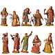 Shepherds, 10 nativity figurines, 6.5cm Moranduzzo s1