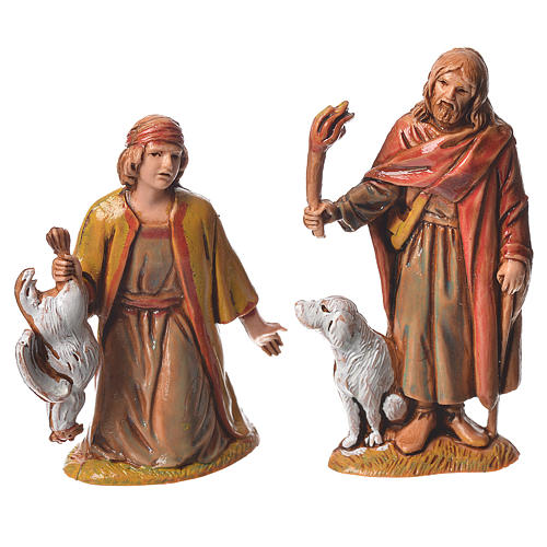 Pastores, 10 sujetos, para belén de Moranduzzo con estatuas de 6,5 cm 4