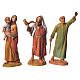 Pastores, 10 sujetos, para belén de Moranduzzo con estatuas de 6,5 cm s3